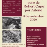 Recreación histórica del paso de Robert Capa por Aitona